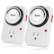 Ipower 2-PACK 24-Hour Grounded Analog Timer, For Indoor Growing, 2PK GLTIMEX2 - alternate 1